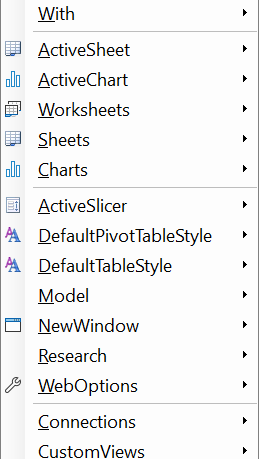 Related classes for Workbook