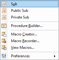 Sub menu