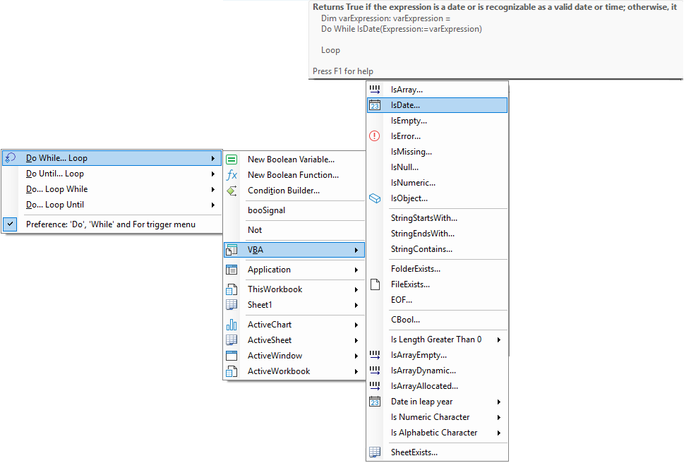 boolean assignment in a loop statement block