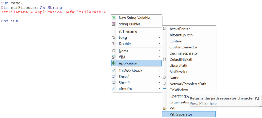 intellicode thisworkbook path