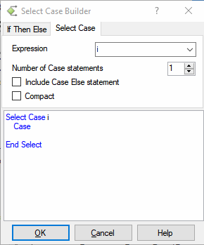 Select Case Builder