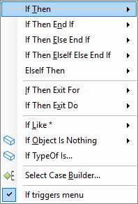 If continuations menu